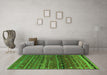 Machine Washable CON3049X Green CON3049X Area Rugs in a Living Room,, wshcon3049grn