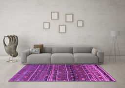 Machine Washable CON3049X Purple CON3049X Area Rugs in a Living Room, wshcon3049pur