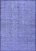 Machine Washable Abstract Blue Contemporary Rug, wshcon304blu