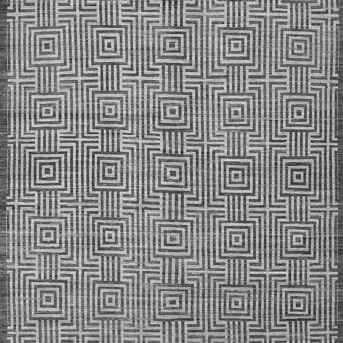 Serging Thickness of Machine Washable Abstract Gray Contemporary Rug, wshcon304gry