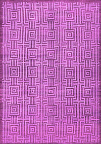 Abstract Purple Contemporary Rug, con304pur