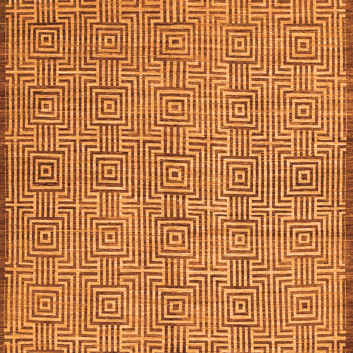 Abstract Orange Contemporary Rug, con304org