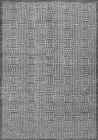 Abstract Gray Contemporary Rug, con304gry