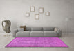 Machine Washable Abstract Purple Contemporary Area Rugs in a Living Room, wshcon304pur