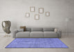 Machine Washable Abstract Blue Contemporary Rug in a Living Room, wshcon304blu