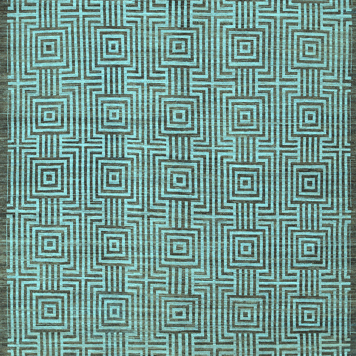 Abstract Light Blue Contemporary Rug, con304lblu