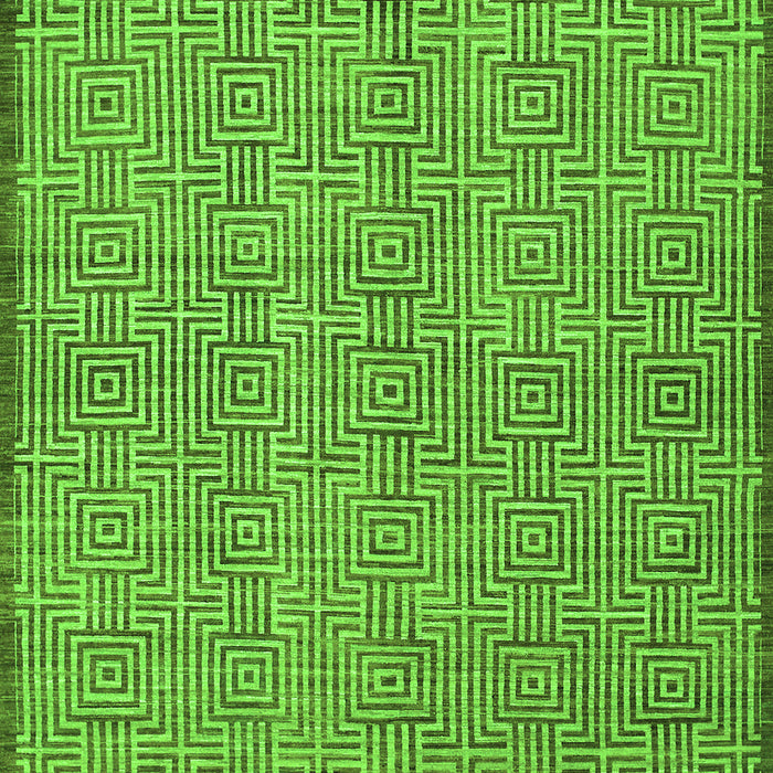 Abstract Green Contemporary Rug, con304grn