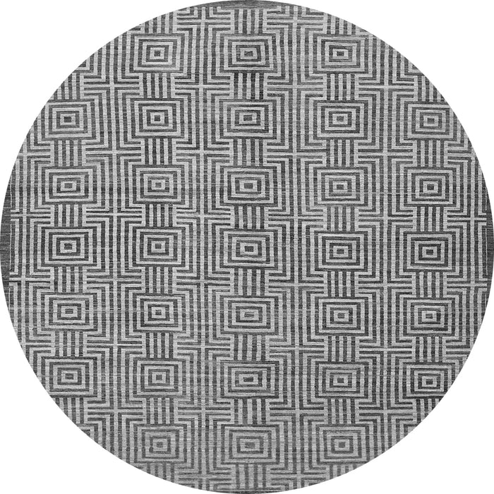 Machine Washable Abstract Gray Contemporary Rug, wshcon304gry