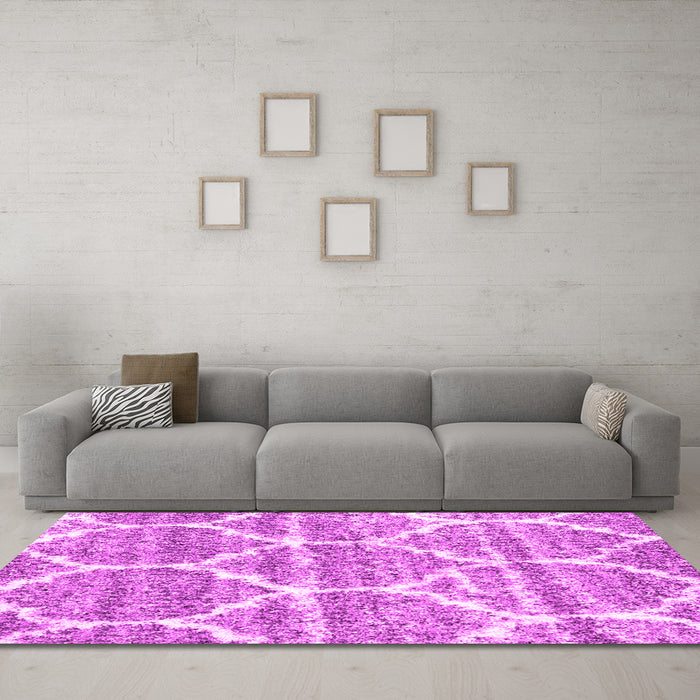 Machine Washable CON3050X Pink CON3050X Rug in a Living Room, wshcon3050pnk
