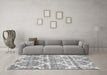 Machine Washable CON3050X Gray CON3050X Rug in a Living Room,, wshcon3050gry