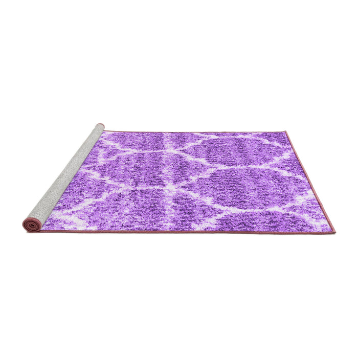 Sideview of Machine Washable CON3050X Purple CON3050X Area Rugs, wshcon3050pur
