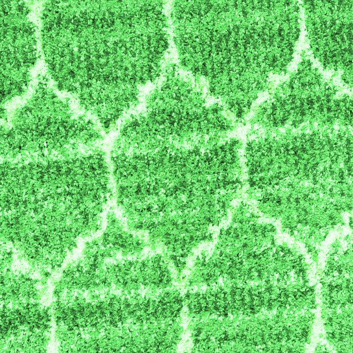 Serging Thickness of Machine Washable CON3050X Green CON3050X Area Rugs, wshcon3050grn