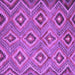 Square Southwestern Purple Country Rug, con3051pur