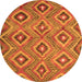 Machine Washable Southwestern Orange Country Area Rugs, wshcon3051org