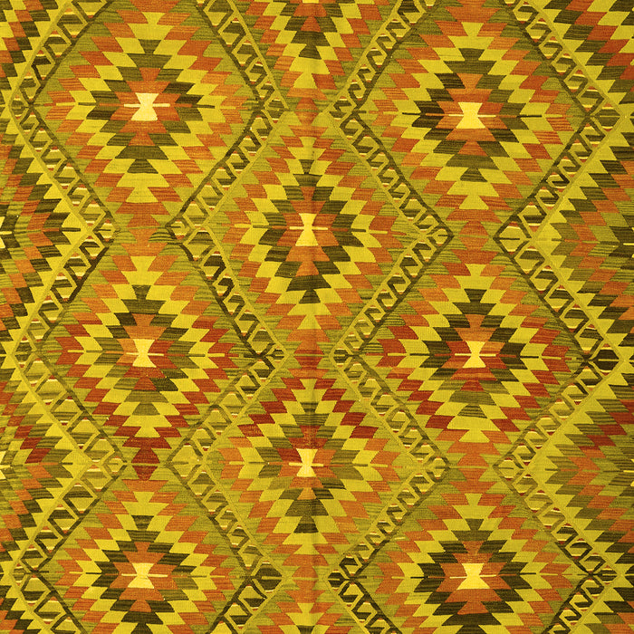 Southwestern Yellow Country Rug, con3051yw