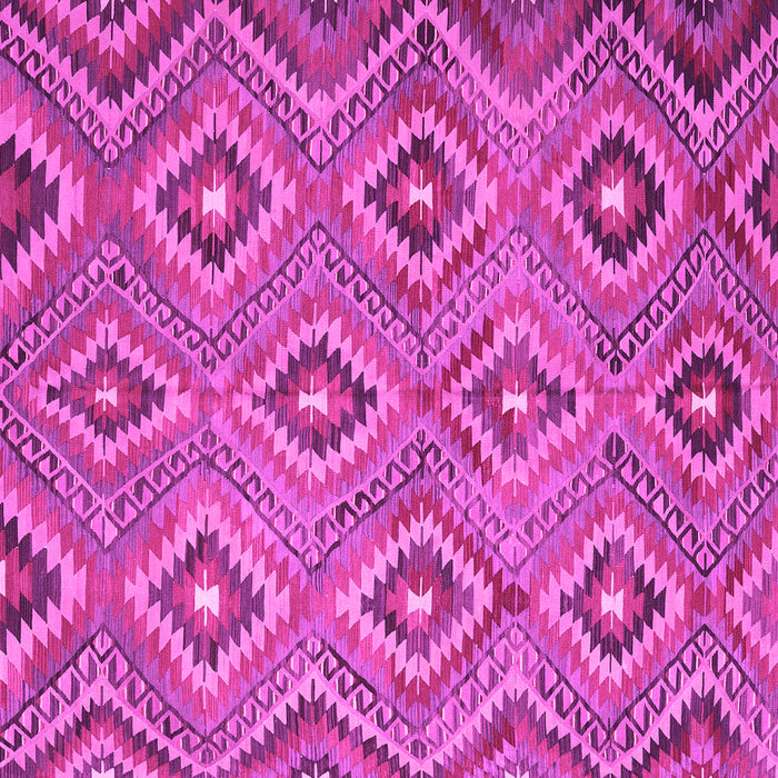 Square Southwestern Pink Country Rug, con3051pnk