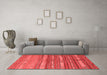 Country Red Washable Rugs