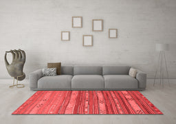 Country Red Washable Rugs