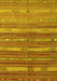 Machine Washable Southwestern Yellow Country Rug, wshcon3052yw