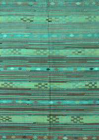 Southwestern Turquoise Country Rug, con3052turq