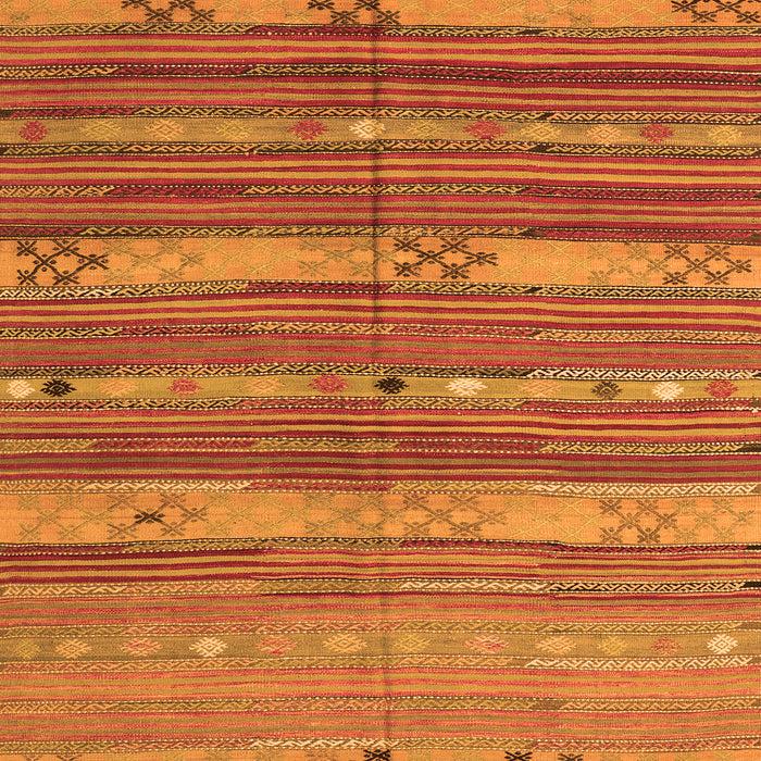 Serging Thickness of Machine Washable Southwestern Orange Country Area Rugs, wshcon3052org