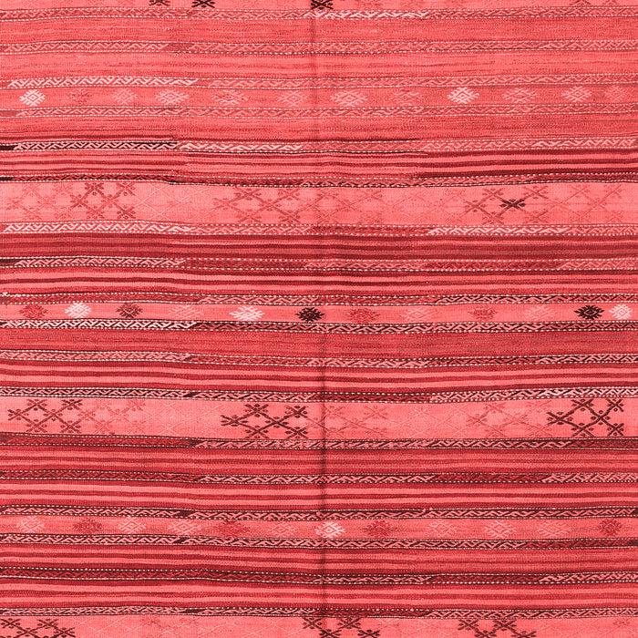 Machine Washable Southwestern Red Country Rug, wshcon3052red