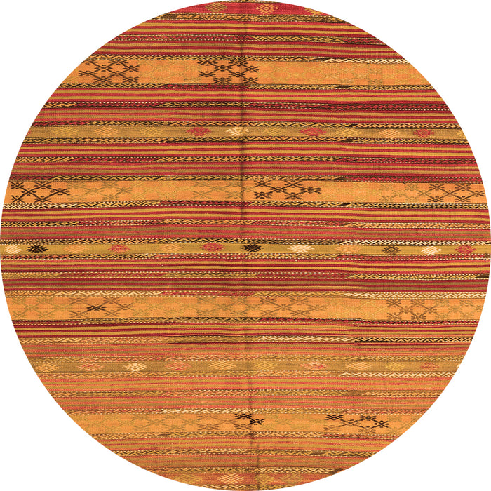 Square Southwestern Orange Country Rug, con3052org