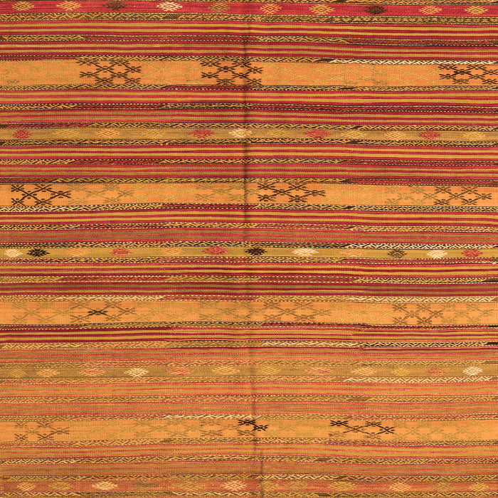 Serging Thickness of Southwestern Orange Country Rug, con3052org