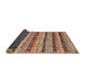 Thickness of Contemporary Chestnut Red Southwestern Rug, con3053