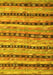 Southwestern Yellow Country Rug, con3053yw