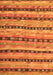 Serging Thickness of Machine Washable Southwestern Orange Country Area Rugs, wshcon3053org