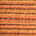 Serging Thickness of Southwestern Orange Country Rug, con3053org