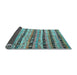 Sideview of Southwestern Light Blue Country Rug, con3053lblu