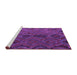 Sideview of Machine Washable Southwestern Purple Country Area Rugs, wshcon3054pur