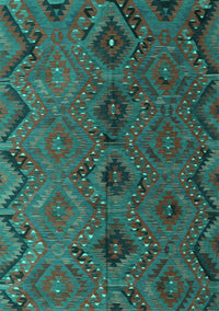 Southwestern Turquoise Country Rug, con3054turq