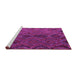 Sideview of Machine Washable Southwestern Pink Country Rug, wshcon3054pnk