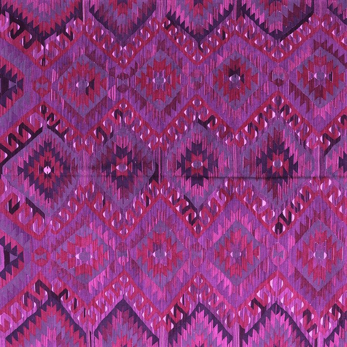 Square Machine Washable Southwestern Pink Country Rug, wshcon3054pnk