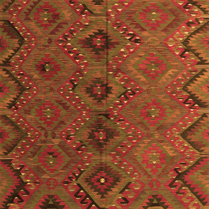 Serging Thickness of Southwestern Orange Country Rug, con3054org