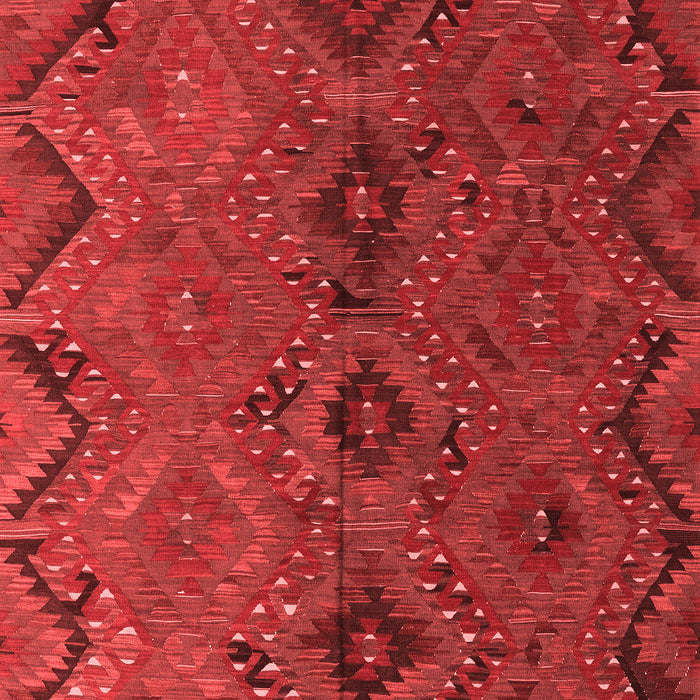 Machine Washable Southwestern Red Country Rug, wshcon3054red