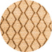 Machine Washable Trellis Orange Modern Area Rugs, wshcon3055org