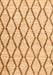 Serging Thickness of Machine Washable Trellis Orange Modern Area Rugs, wshcon3055org