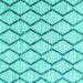 Square Trellis Turquoise Modern Rug, con3055turq