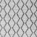 Serging Thickness of Trellis Gray Modern Rug, con3055gry