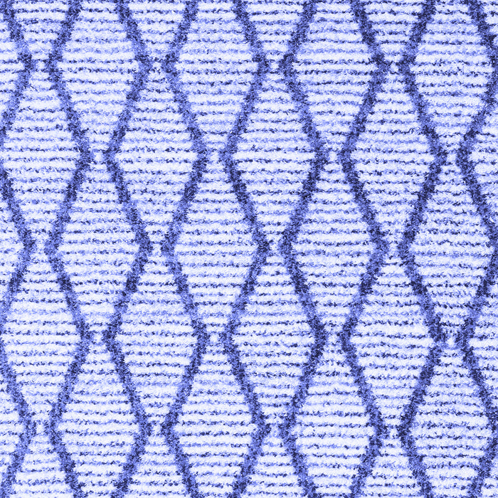 Machine Washable Trellis Blue Modern Rug, wshcon3055blu