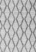 Serging Thickness of Machine Washable Trellis Gray Modern Rug, wshcon3055gry