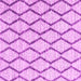 Square Machine Washable Trellis Pink Modern Rug, wshcon3055pnk