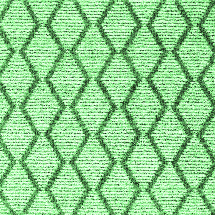 Square Machine Washable Trellis Emerald Green Modern Area Rugs, wshcon3055emgrn