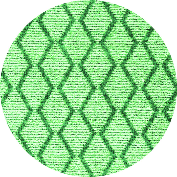 Machine Washable Trellis Green Modern Area Rugs, wshcon3055grn
