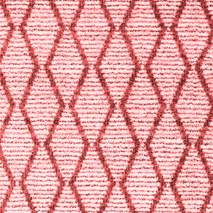 Machine Washable Trellis Red Modern Rug, wshcon3055red