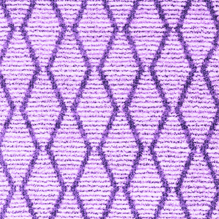 Machine Washable Trellis Purple Modern Area Rugs, wshcon3055pur